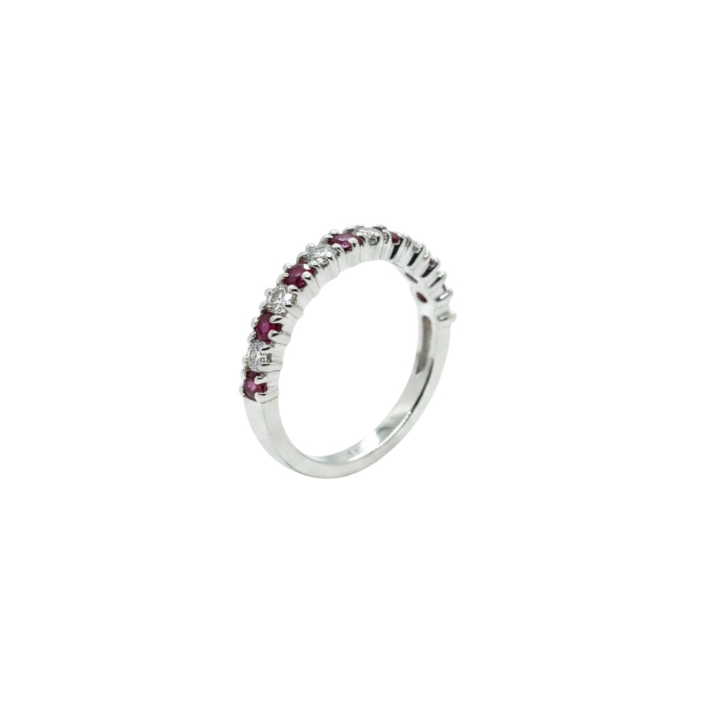 Bague rubis diamant